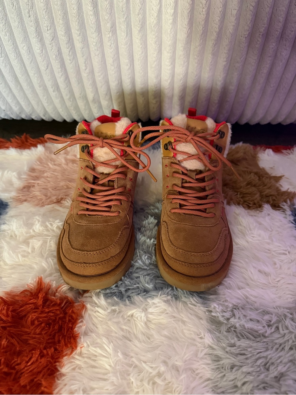 UGG Women’s Highland HI Heritage Chestnut Fiery Red Suede Booties